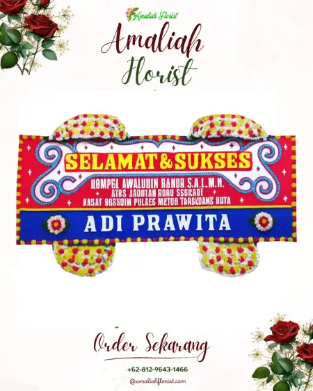 Papan Bunga Ucapan Selamat Golat